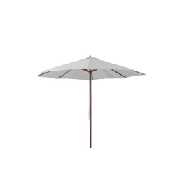 3 meter wooden umbrella Ecrù