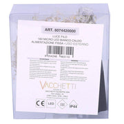 Wire light 160 micro led star warm white cm230 fixed power supply for outdoor use