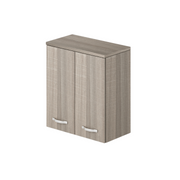 2-door laundry wall unit with shelf in Elm color H77x71x38cm