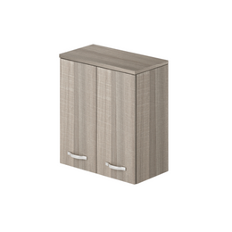 2-door laundry wall unit with shelf in Elm color H77x71x38cm