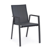 4x Chair with aluminum armrest
