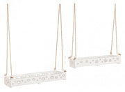 4x Set2 Hilaris Rett White Star Trays