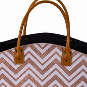 Rectangular brownish eco-leather magazine rack cm33,5x15,5h25,5