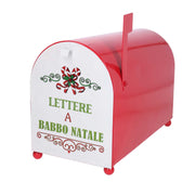 Red metal mailbox nbd-9061 cm34x16,5h22