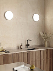 Aluminum Cast Ceiling Light, Opal Thermoplastic Diffuser, 28W, 3700 Lumens, Warm Light, IP65 Graphite