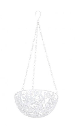 4x White Butterfly Hanging Vase D 25