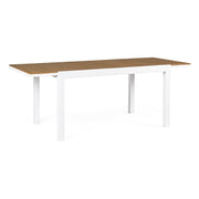 Extendable table 140-200x90 white in aluminium