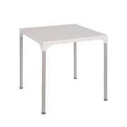 Prime table in white polypropylene square 70x70