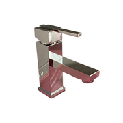 Square Chrome Bathroom Mixer Tap 16.9 cm x 15 cm