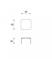 Coffee table 45 x 45 x 45h - Ivy
