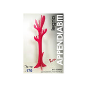 Appendiabiti albero piantana terra albero cm 42 x 170 rosa