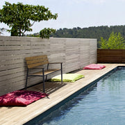 Isak anthracite garden furniture bench