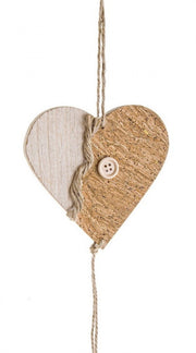 12x Heart Cork String - 53cm