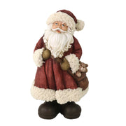 Red resin Santa Claus 18x17h34 cm