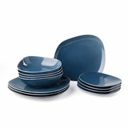 Set of 12 organic dishes Villeroy & boch blu greece
