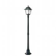 Aluminum Floor Lamp with Transparent Glass Diffusers, Max Height 210mm, 230V Power Supply, Max Power 100W, Black