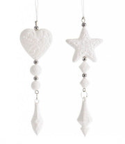 12x Vogue Frenzy White Assorted Pendant