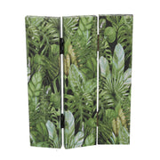 Three-Panel Leaf Print Room Divider - 120.6x2.5xH180.6x2.5cm