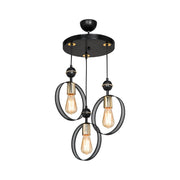 Esin pendant lamp with three MDL4423 circle lampholders