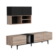Diany 195 anthracite oak storage wall