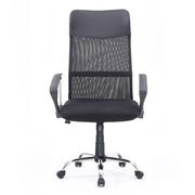 Reverso2 Office Chair with Black Eco-leather Upholstery and Mesh Back 64x66x100 cm