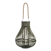 Green Belem lantern with bamboo handle