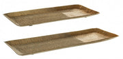 Set2 Decorative Tray Hammel Rett Gold