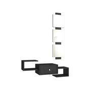 Dorado wall-mounted hall furniture in anthracite with mirror