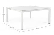 Extendable garden table Konnor white