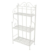 Jessica brush white metal shelf 3p cm59x29h118