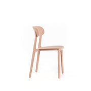 Antique pink polypropylene chair 48x52x77,5h cm