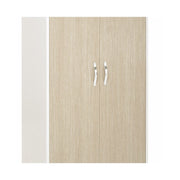 2-door wardrobe with white case and elm color front Cm 91x52xH 210