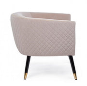 Beige atmosphere style upholstered armchair