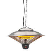 Outdoor Ceiling Radiant Heater - Instant Heating - Adjustable Power - Remote Control Included - 510x290x510 mm