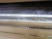 Jessica white brush metal shelf 5p cm60x28h180 wide