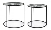 Set of 2 Mondo coffee tables in metal