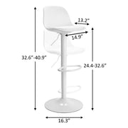 Adjustable Completely White Stool 36x40x85 cm