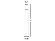 Outdoor Aluminum Die-Cast Lamp with Opal Diffuser - 175mm x 50mm - Maximum Power: 25W Graphite