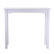 Nantes white wooden rectangular display table