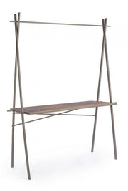 Industrial rectangular display table 98h cm