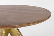 Vintage style wooden coffee table cm Ø60 - 45