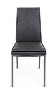 4x Sofie Pu Chair Anthracite