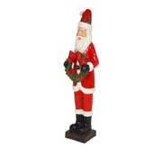 Red resin Santa Claus cm31,5x25,5h120