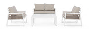 Captiva white garden lounge set