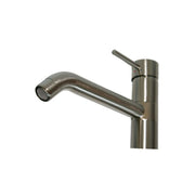 Mixer tap for kitchen sink stainless steel finish h.32.9x19 cm
