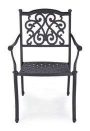 Iron garden chair C-BR Ivrea Anthracite