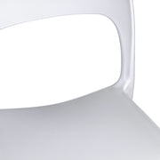 Garden Chair In White Risto Polypropylene 47X52X H83 Cm