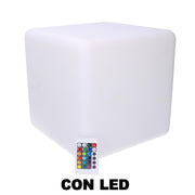 Led lamp in rechargeable multicolor plastic cm30x30xh30