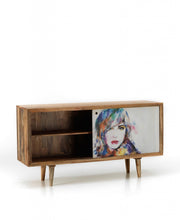 Modern ethnic brown sideboard in mango wood 160 x 45 x h 85 cm