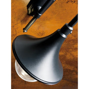 Lamp post 2 lights structure in black die-cast aluminum and h.230 cm